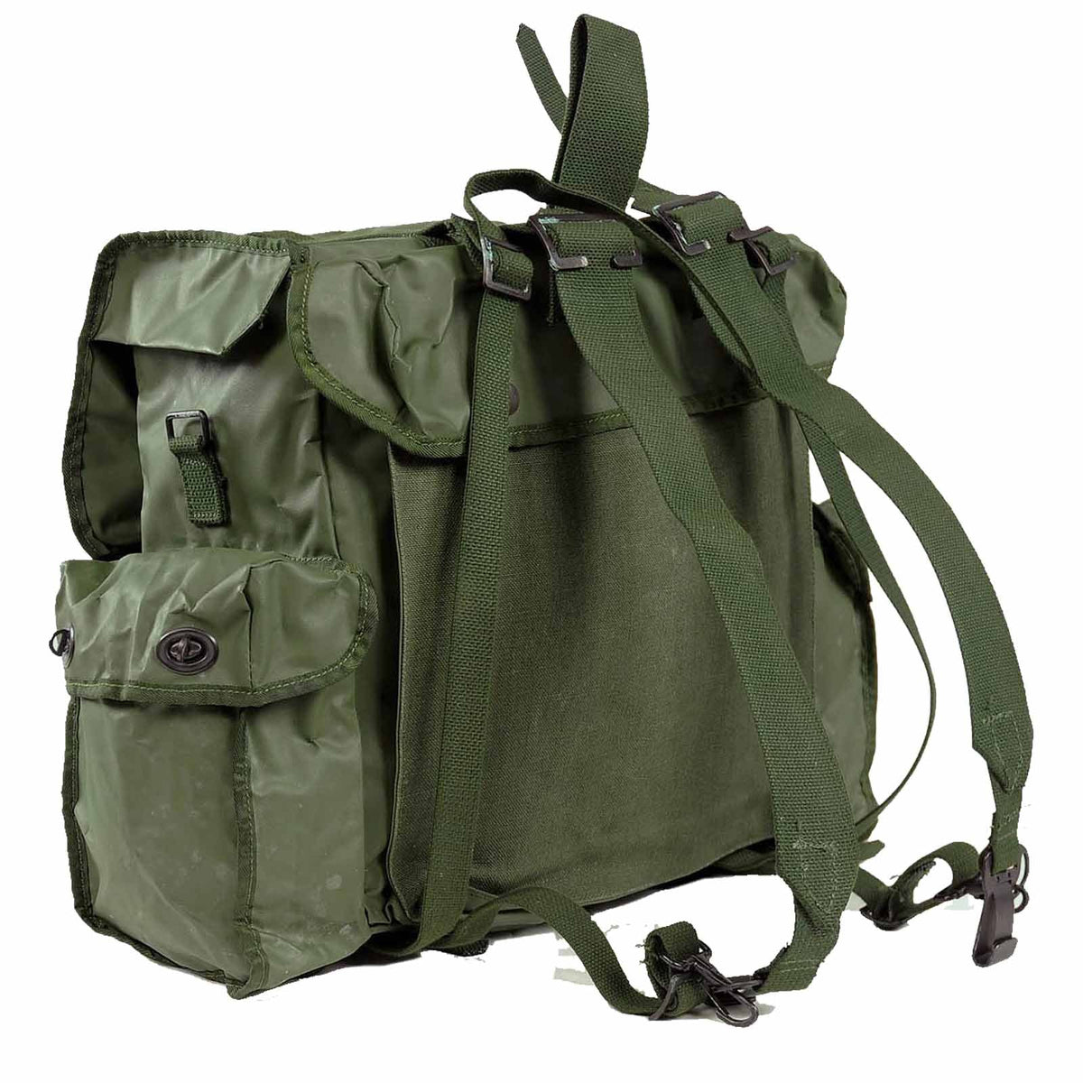 Original Belgian Army Plastic Rucksack Olive – Used