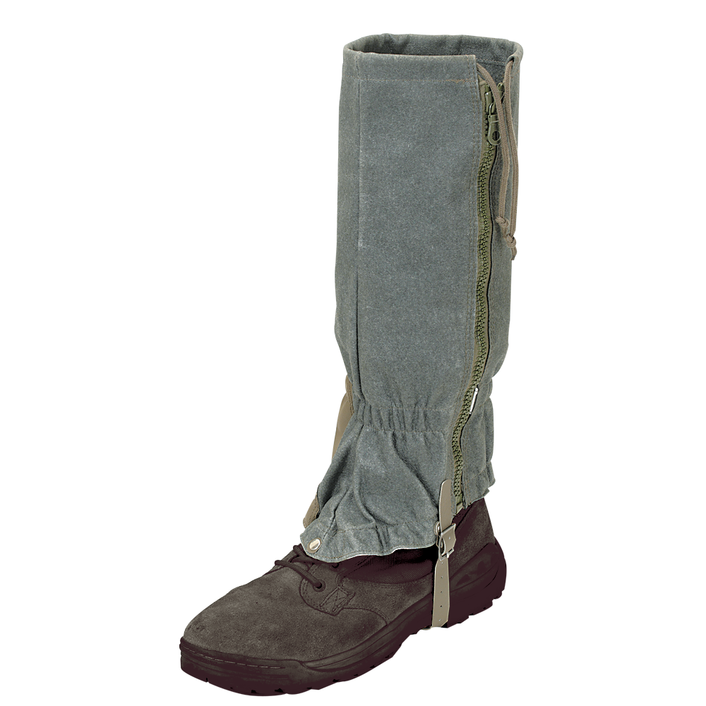 Original Swiss Army Mountain Gaiters with Zipper Grey – Used