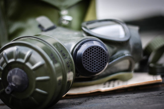 Original Romanian Army Ro Gas Mask M74 Filter Olive – Like New