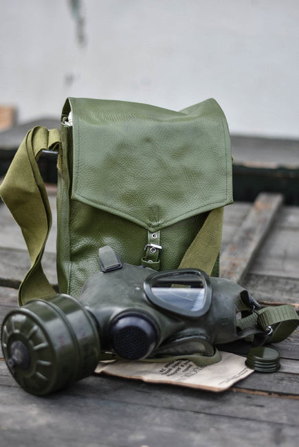 Original Romanian Army Ro Gas Mask M74 Filter Olive – Like New