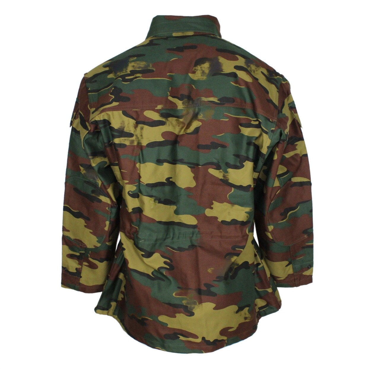 Belgian Army Combat Field Jacket – Original Military Parka AMO Camo, Used