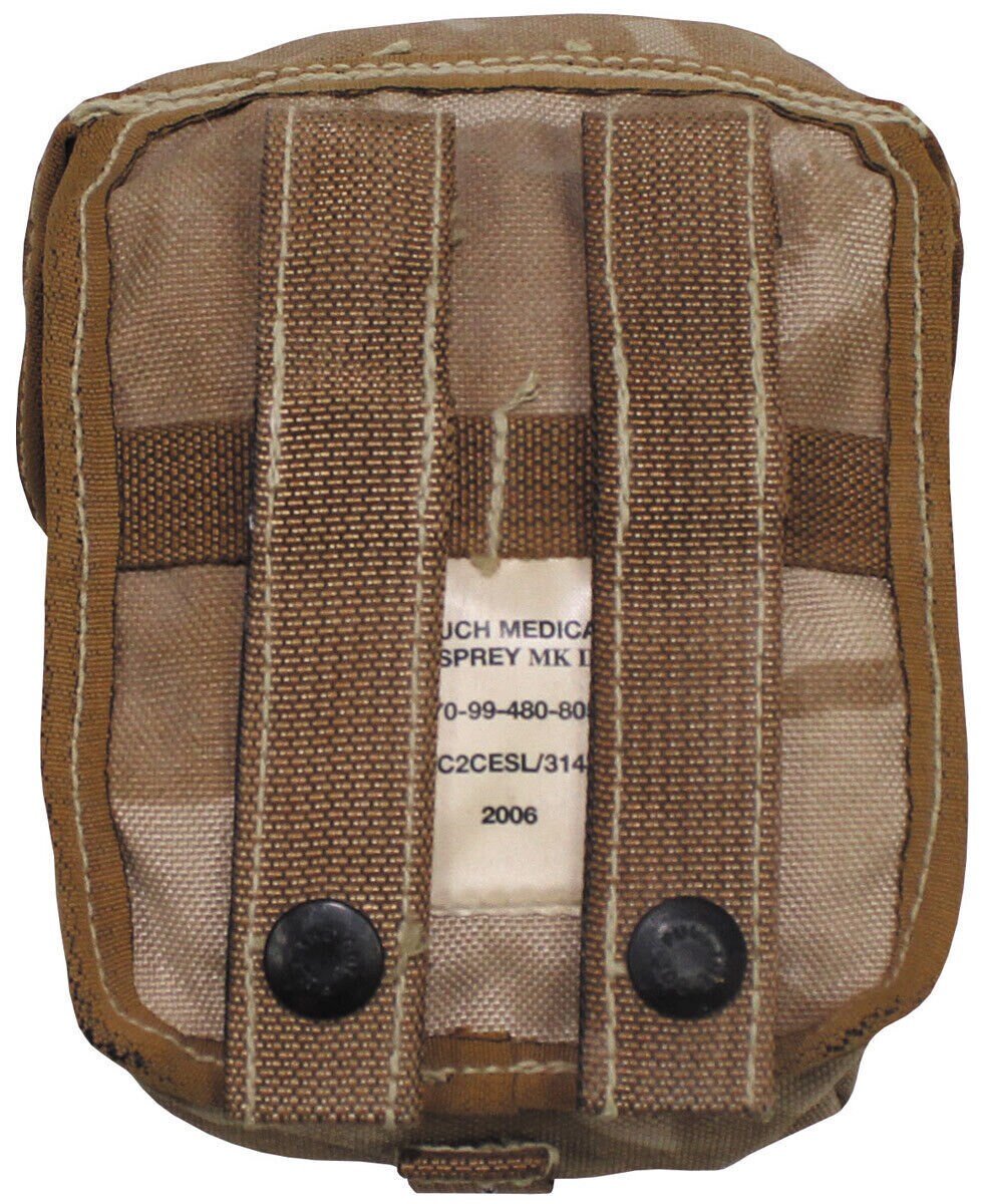 Original British Army Pouch Medical MOLLE Desert DPM – Like New