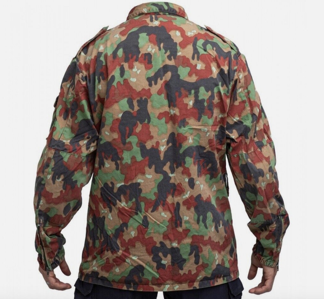 Original Swiss Army Camo M83 Field Jacket Alpenflage – Used