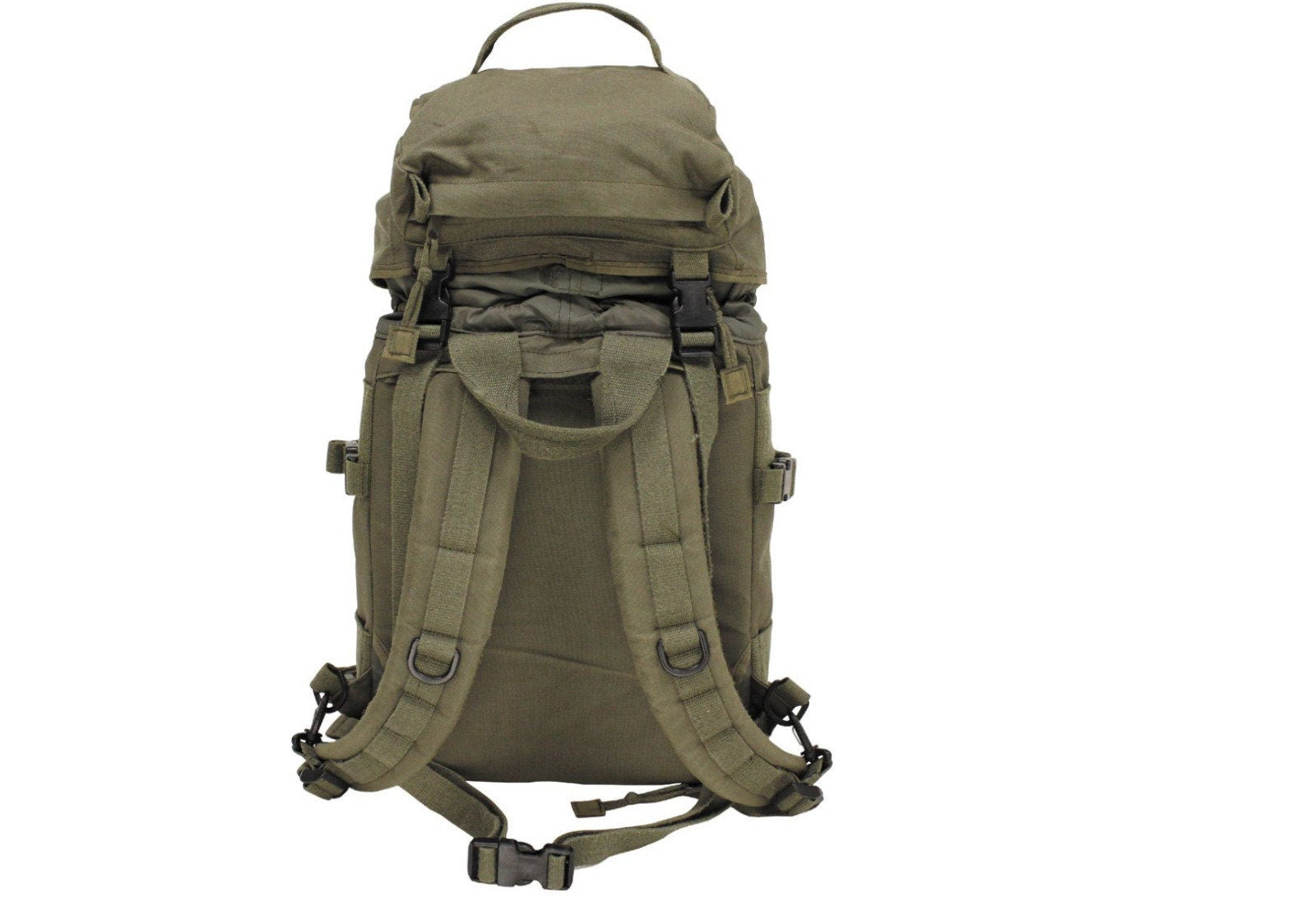 Original Austrian Army Rucksack with Utility Bag Olive – Used