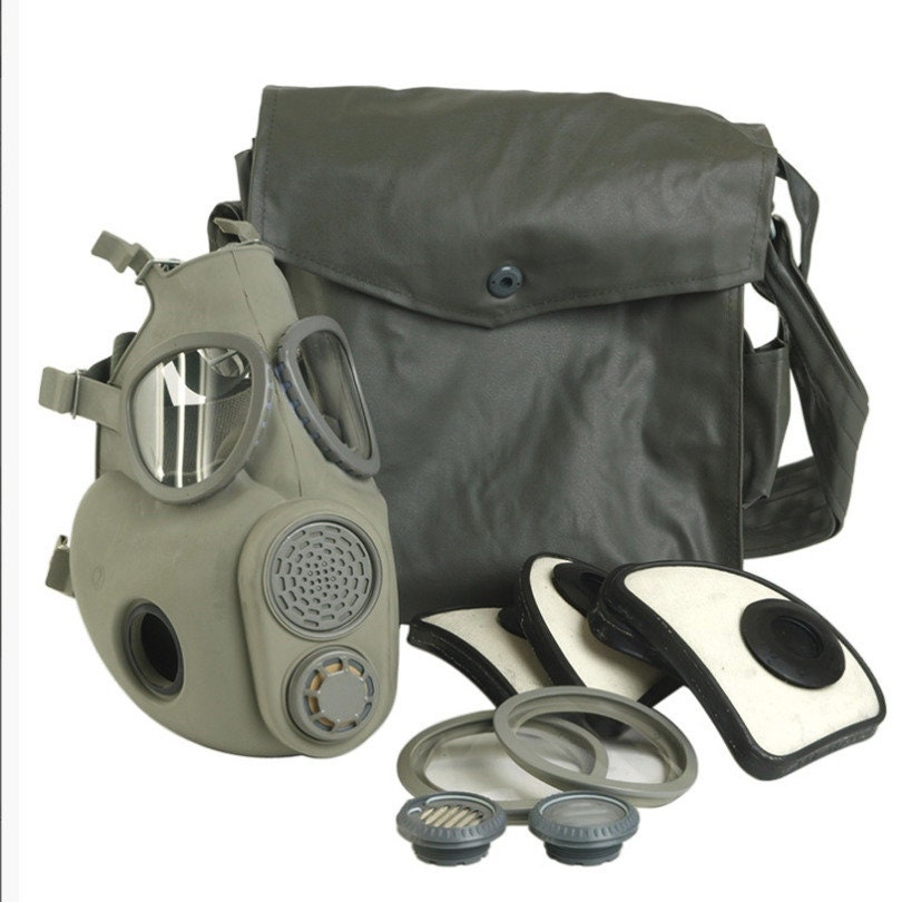 Military Surplus M10 Protection Mask with Filter & Bag Deco – Used