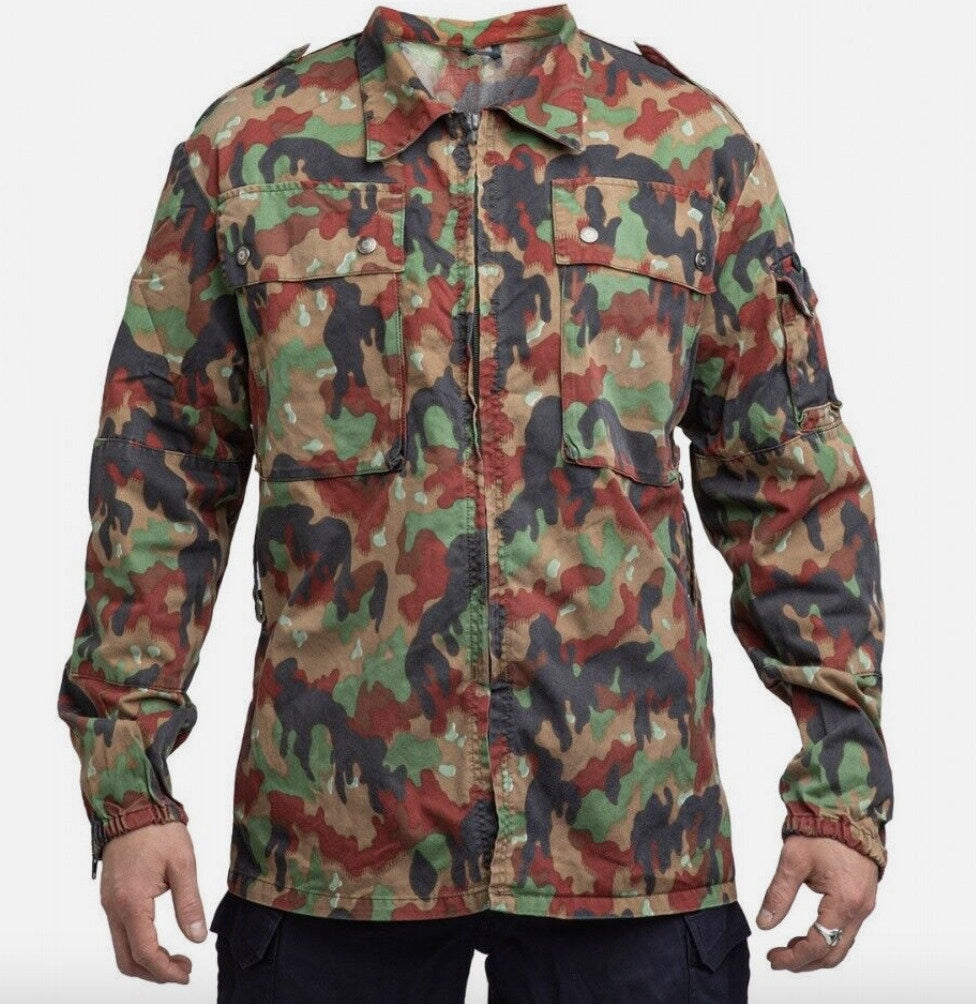 Original Swiss Army Camo M83 Field Jacket Alpenflage – Used