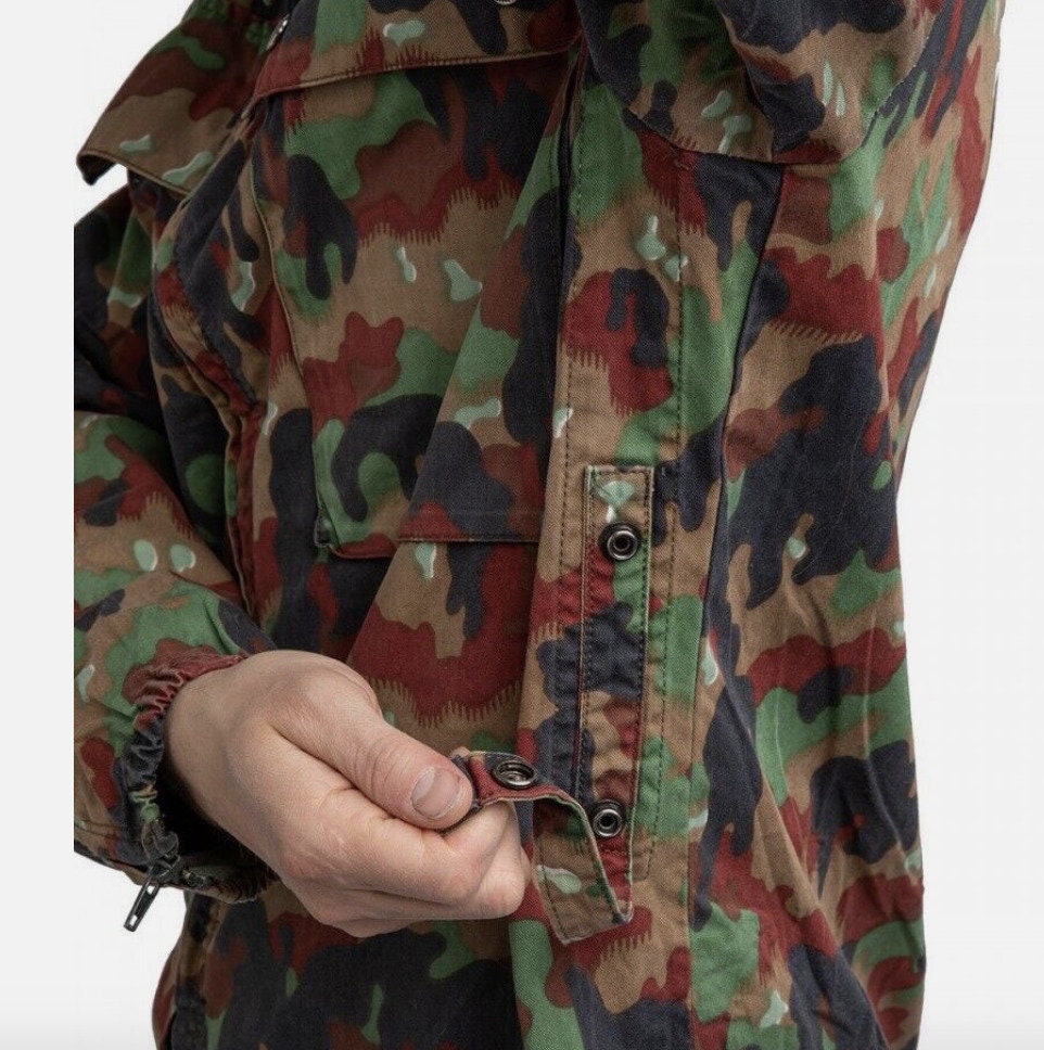 Original Swiss Army Camo M83 Field Jacket Alpenflage – Used