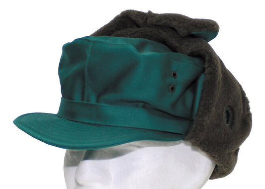 Original Austrian Army Military Winter Cap Green Sizes 54-57