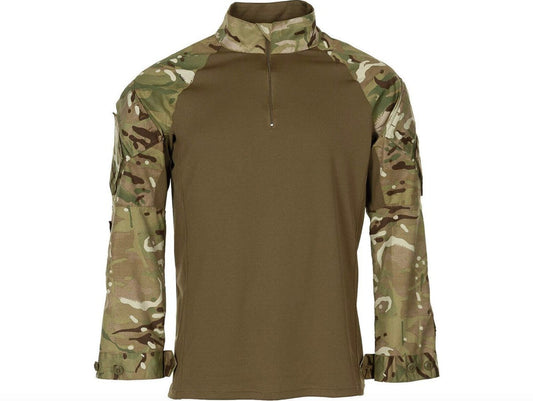 Original British Army Military Under Body Armour Shirt MTP Camo OD Green New