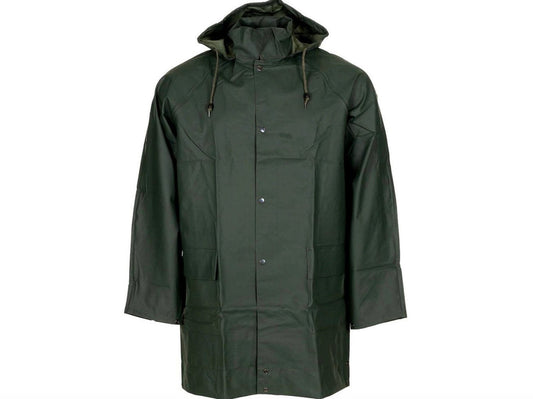 Original Belgian Army Military BE Waterproof Rain Long Jacket OD Green Size M