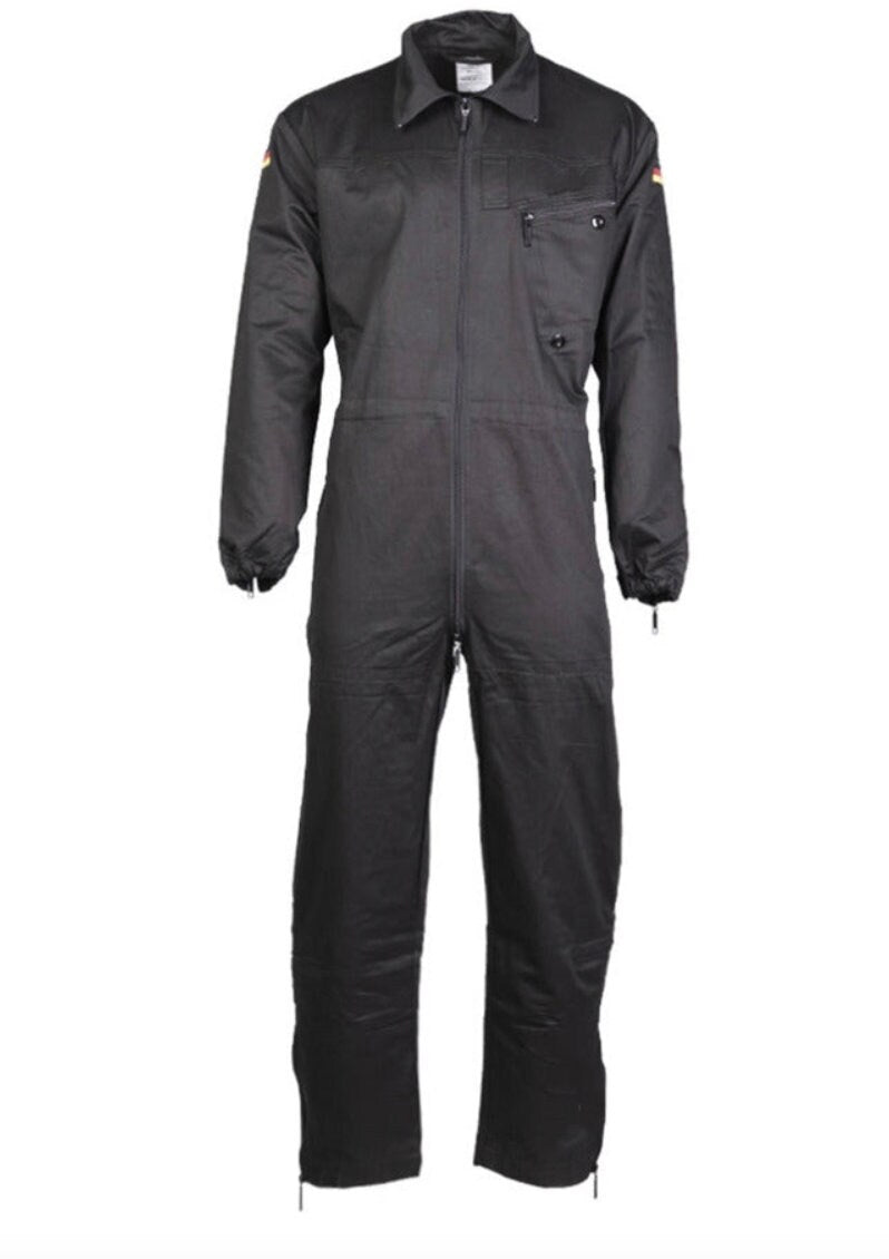 Mil-Tec German Tanker Coverall Without Liner Black
