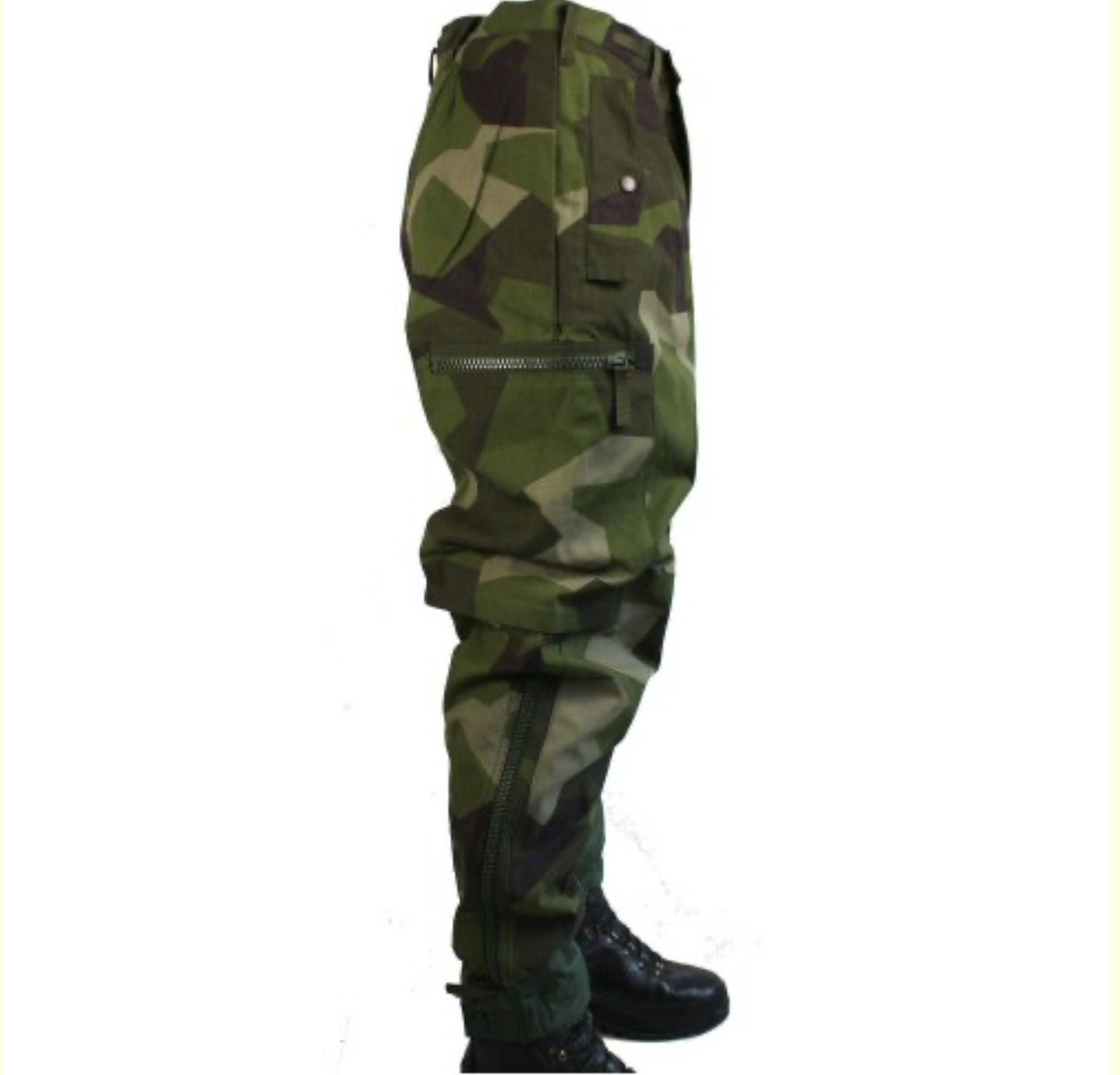 Swedish Army M90 Splinter Camo Pants – Genuine Military BDU Field Trousers
