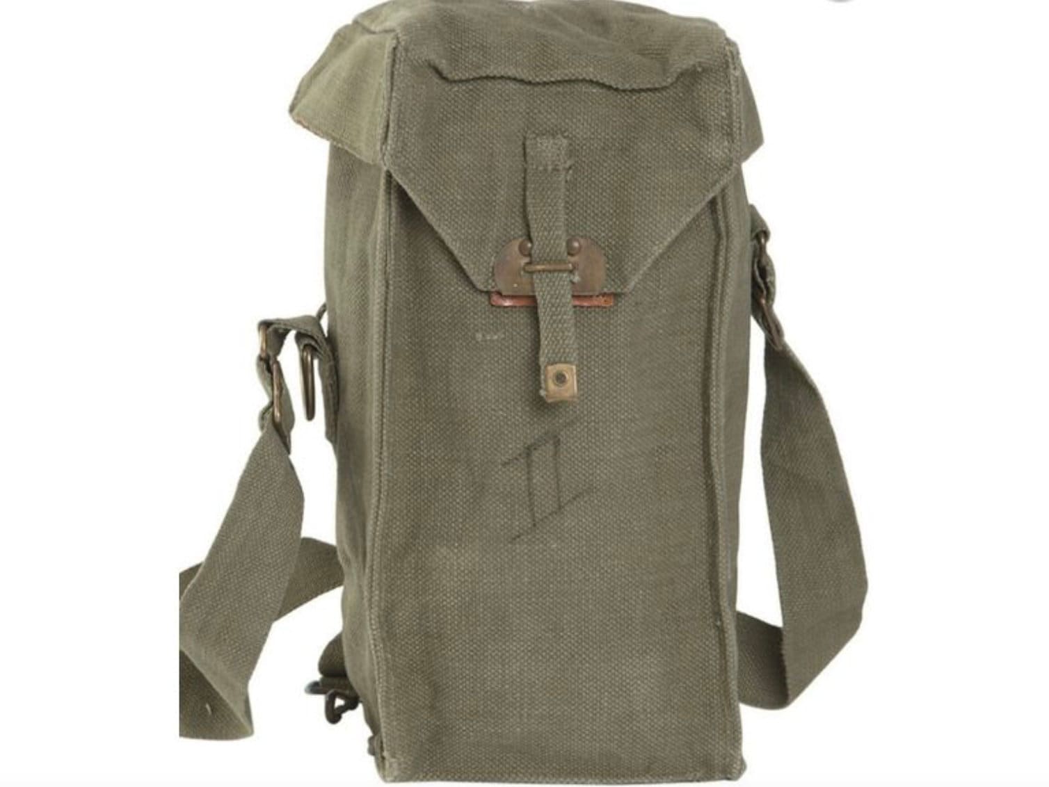 Original Belgian Army Shoulder Bag Olive – Used