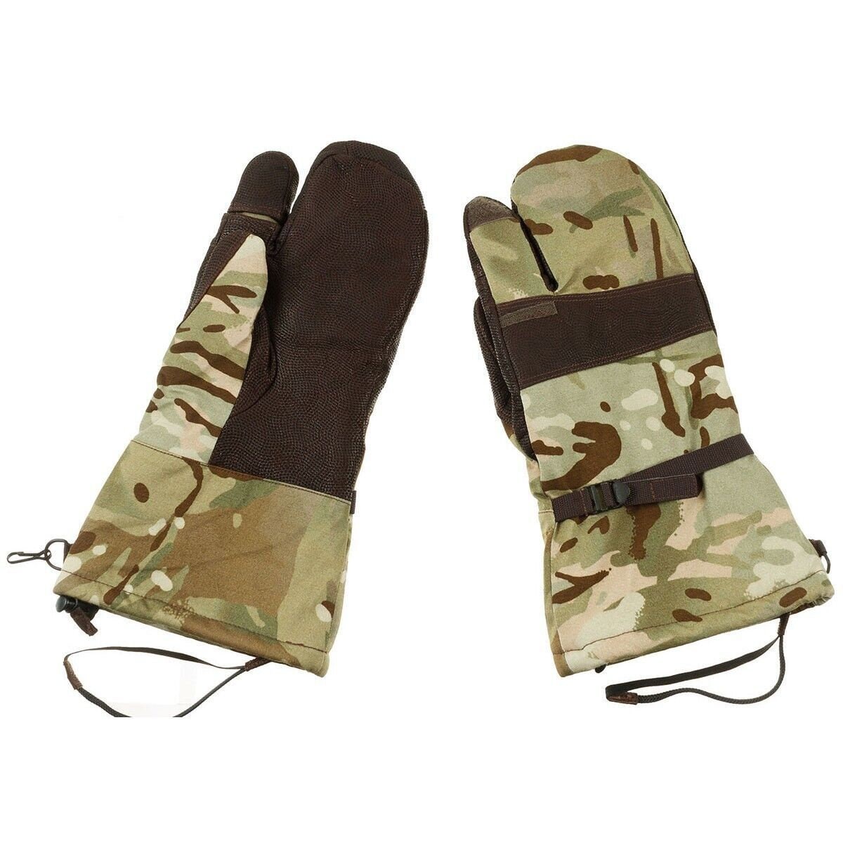 Original British Army Mittens Camo Goretex Trigger Finger M – Like New