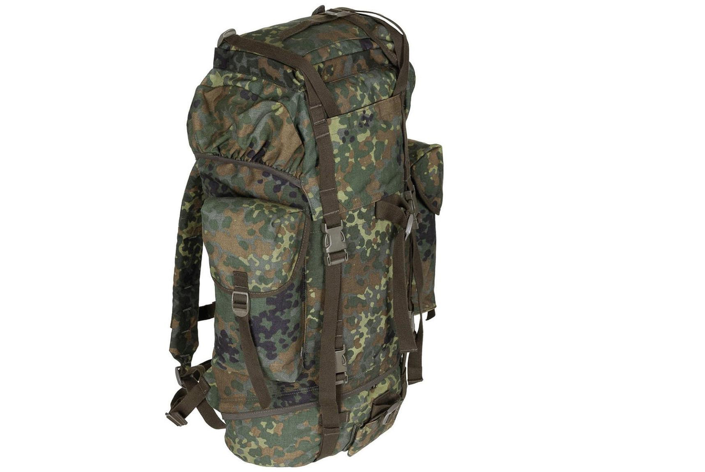 German Army Combat Backpack 65L – Bundeswehr Flecktarn Rucksack, Pre-Owned