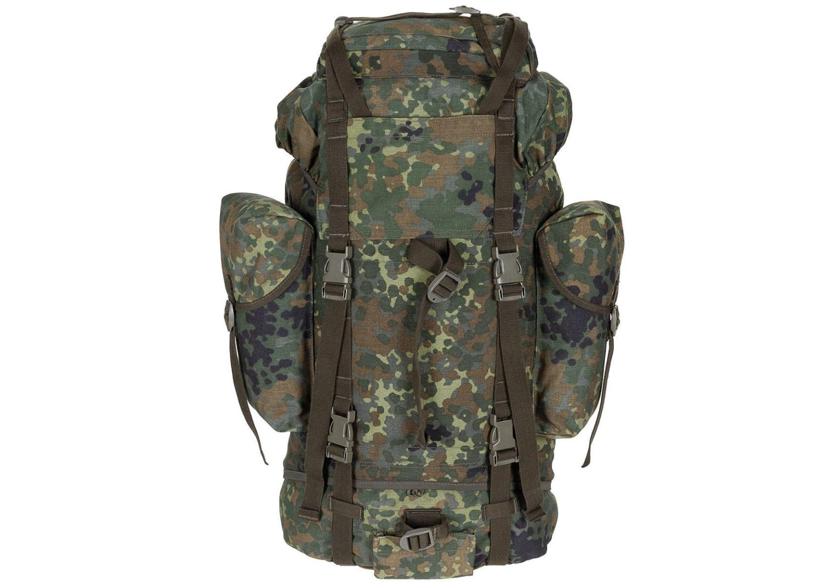Original German Army Backpack 65L Flecktarn – Used