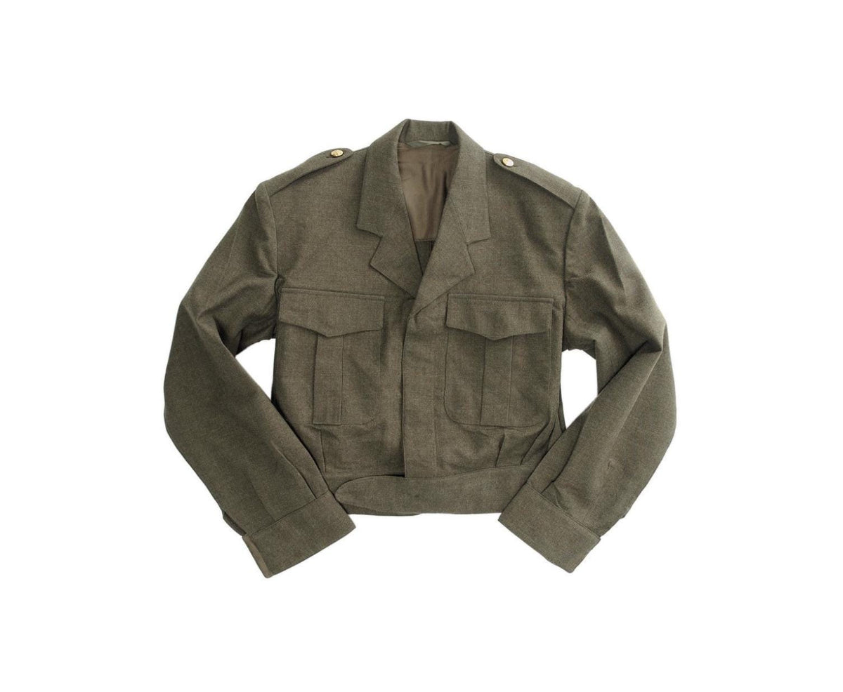 Original Belgian Army Ike Jacket Olive – Like New