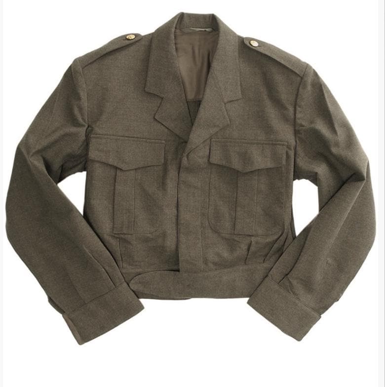 Original Belgian Army Ike Jacket Olive – Like New