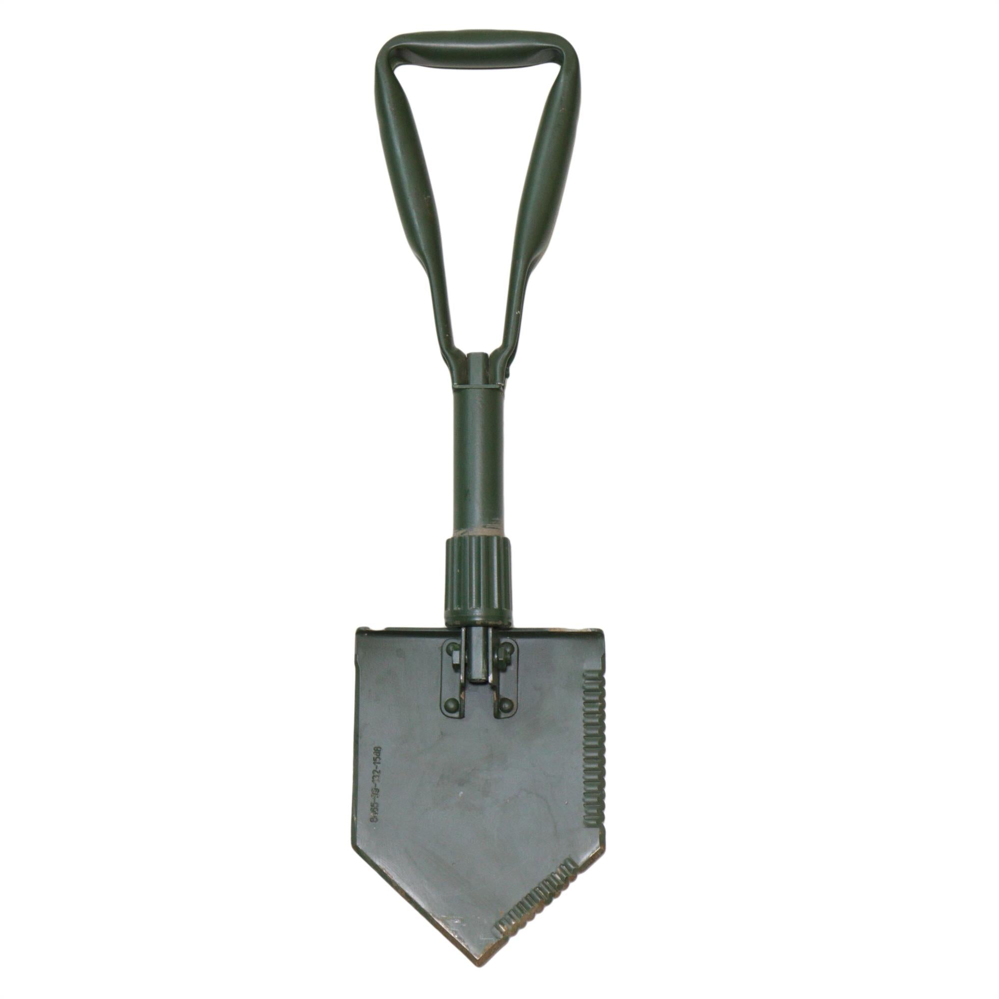 MFH Folding Spade 3-part Green with Orig. US Pouch