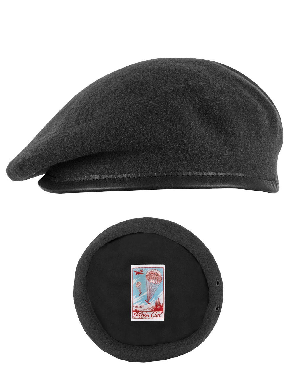 Mil-Tec German Plein Ciel Commando Beret Black