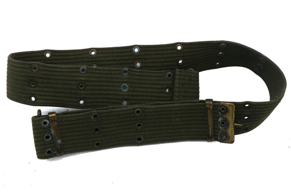 Original Belgian Army Belt Olive – Used