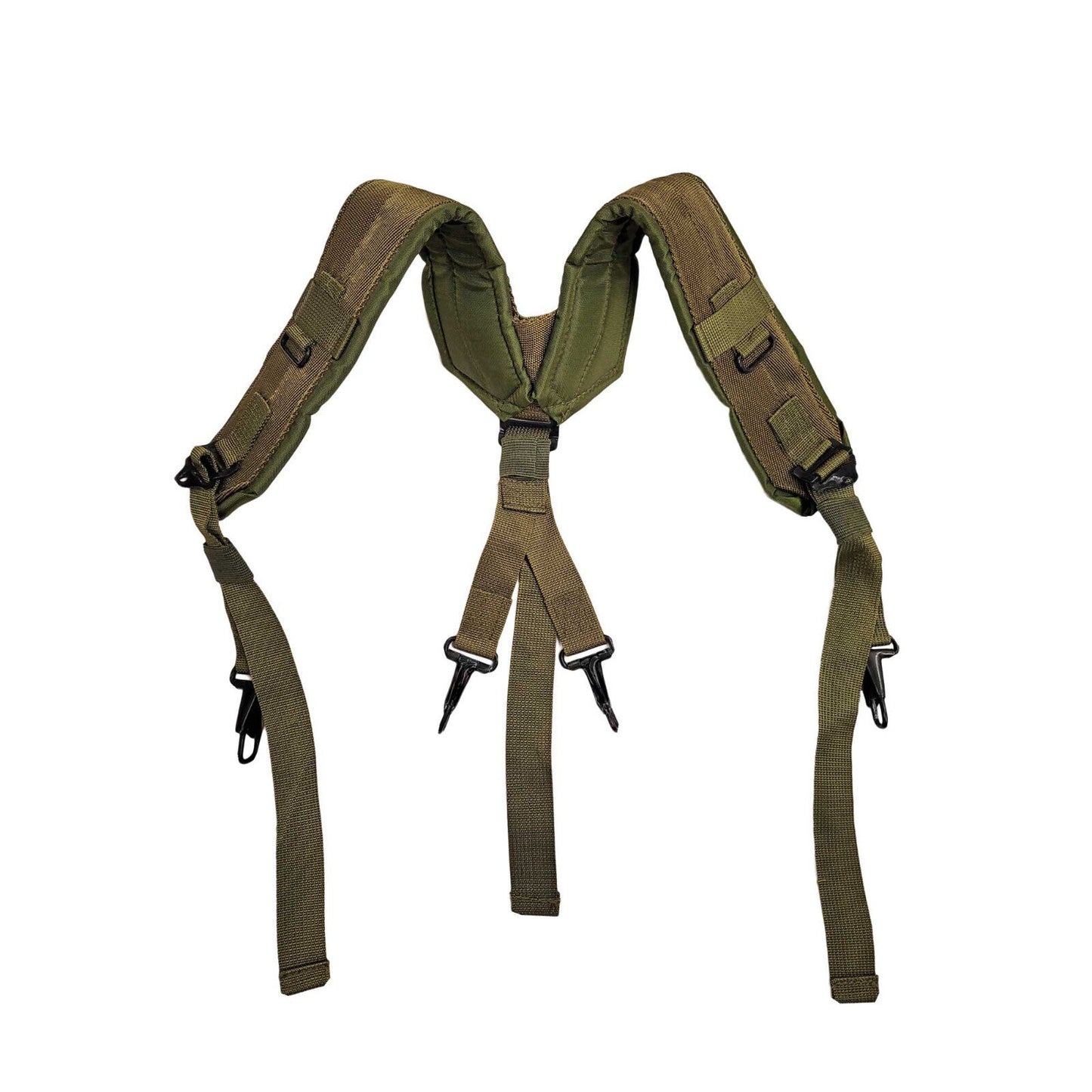 US LC2 Suspenders Vintage Military Surplus - Adjustable, Durable Used