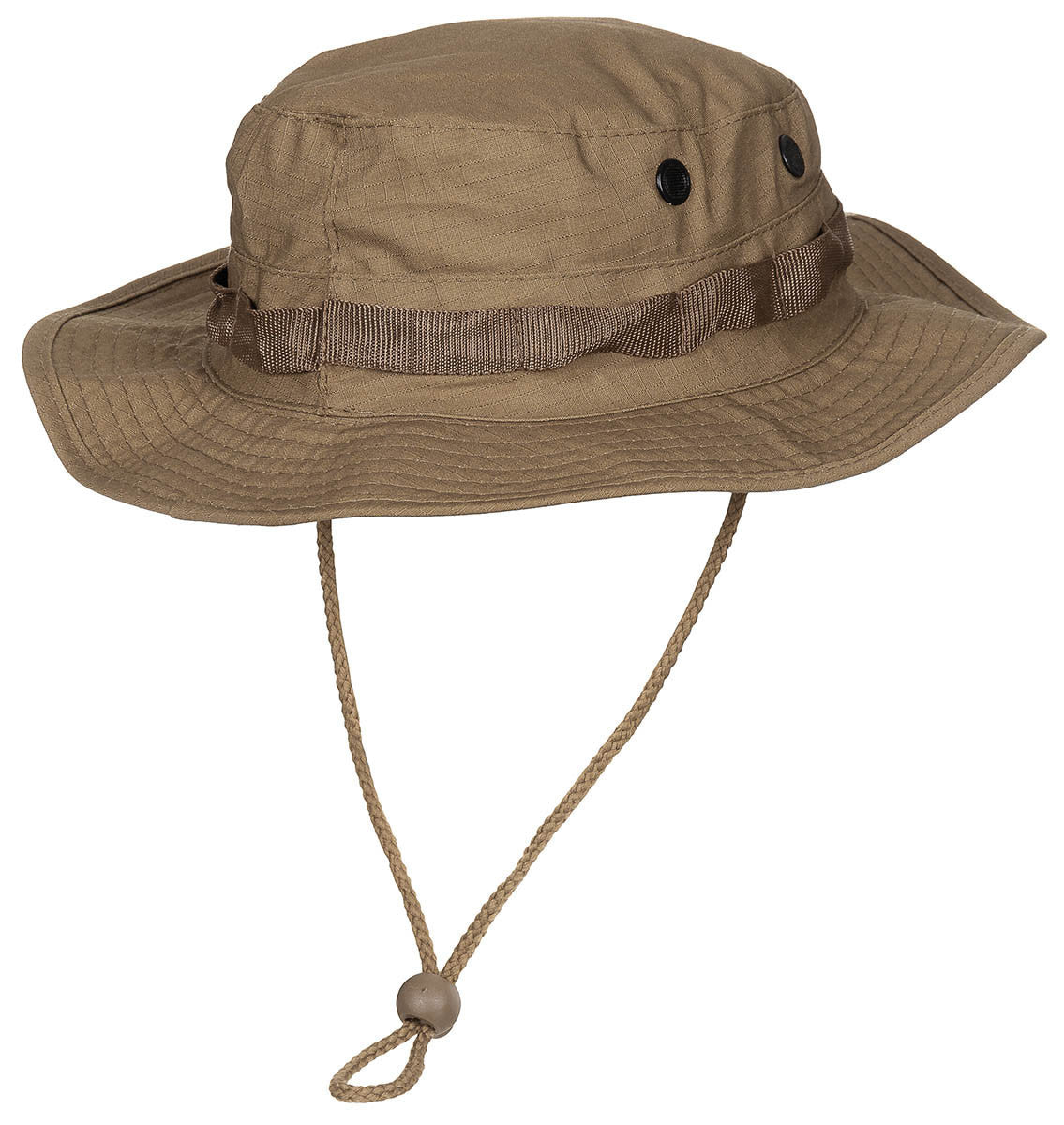 MFH US GI Bush Hat Chin Strap GI Boonie Ripstop Coyote