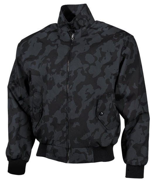 Jacket Men's Military Style English Bomber Biker Night CamoHip Pockets MFH