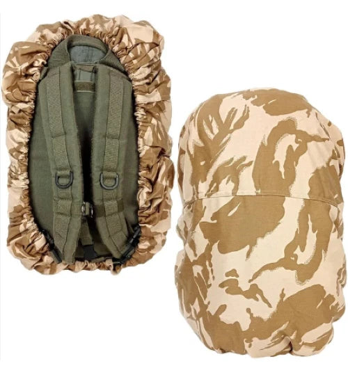 Original British Army Cover for Backpack Small Desert Camo – Like New