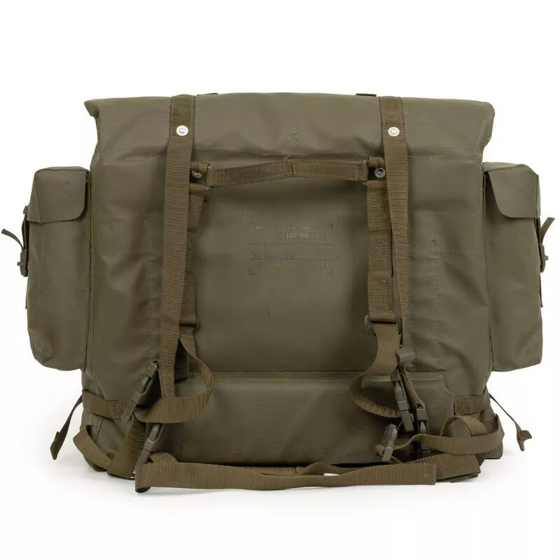 Genuine Vintage Swiss Army Rubber M90 Rucksack Durable Weather-Resistant Used