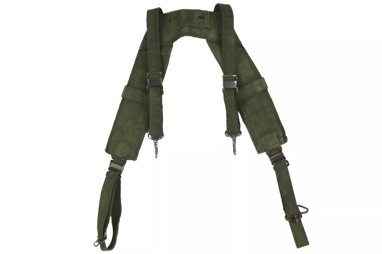 Belgian Army M56 Field Suspenders Vintage Military Surplus Used Adjustable
