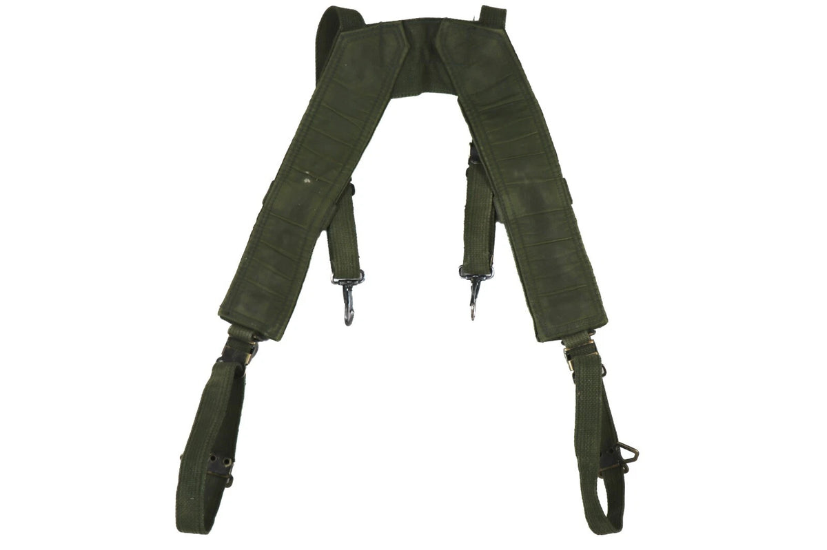 Original Belgian Army M56 Cotton Field Suspenders – Used