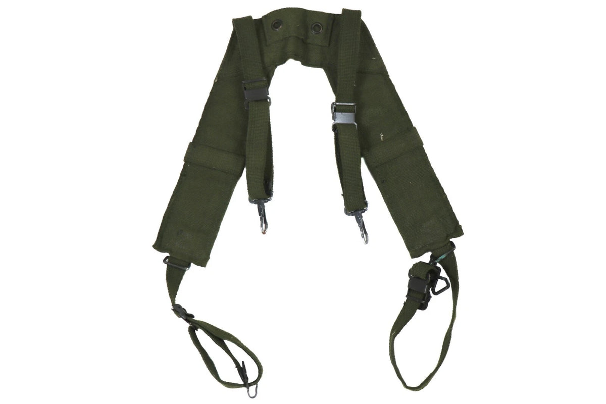 Original Belgian Army M56 Cotton Field Suspenders – Used