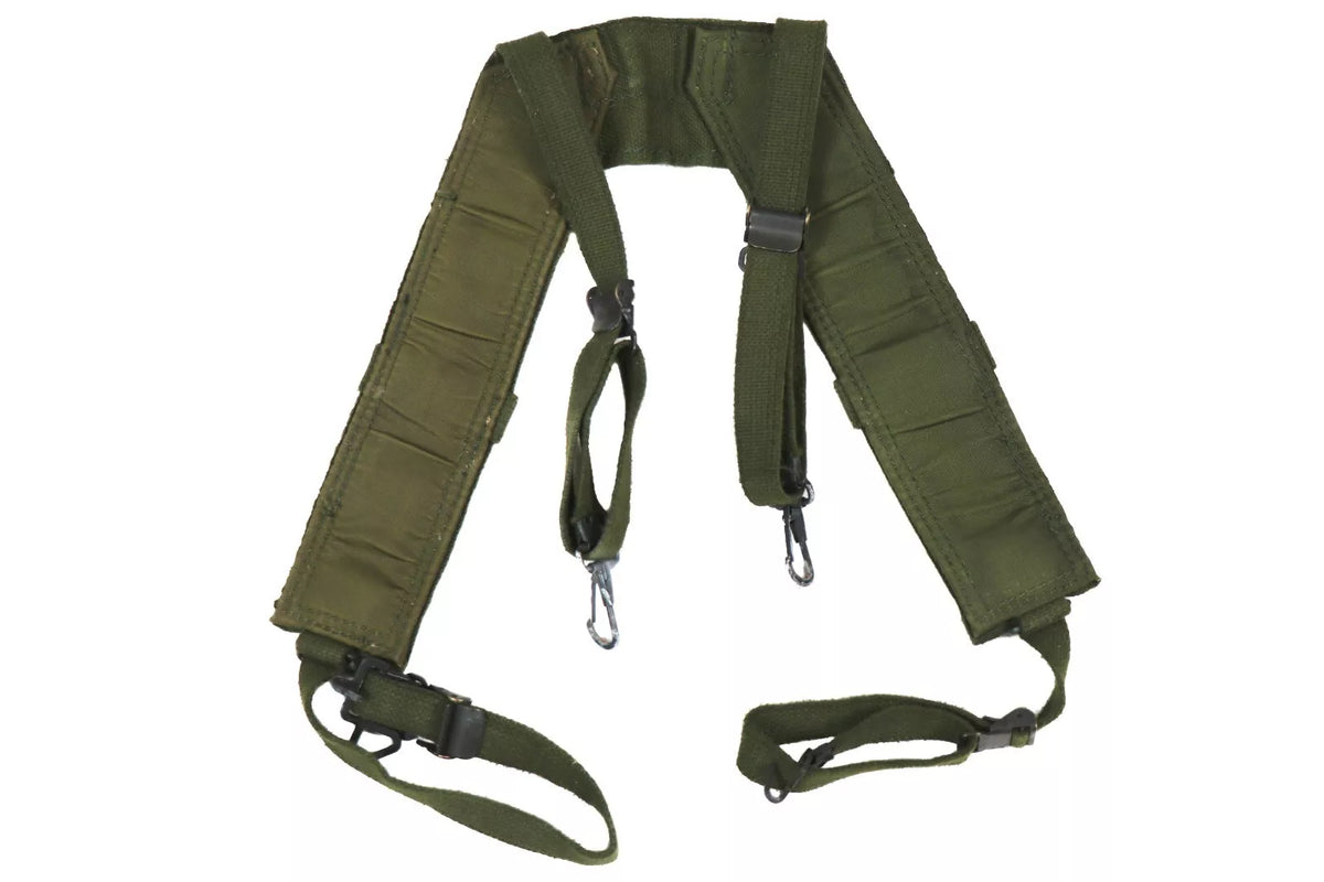 Original Belgian Army M56 Cotton Field Suspenders – Used