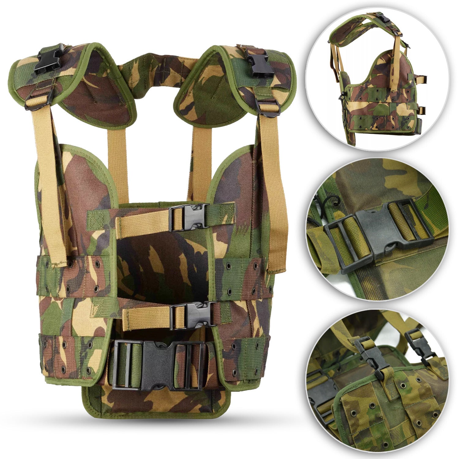 Original Dutch Army Vest Tactical Camo Tactical Load – Like New