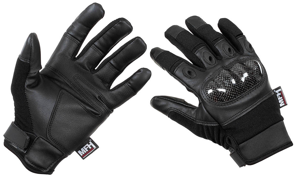 MFH Professional Tactical Gloves Mission Black