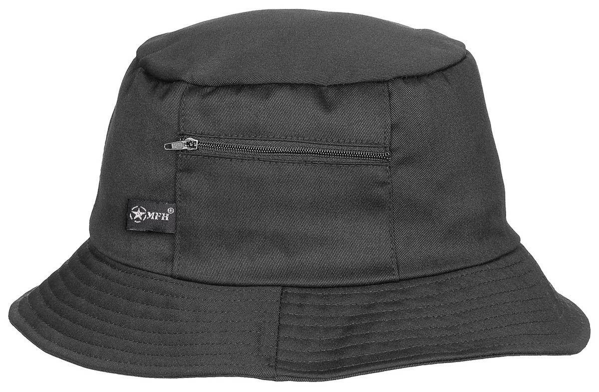 MFH Fisher Hat Small Side Pocket Black
