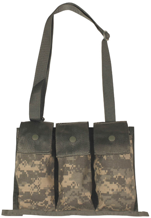 US Original Military Army Ammunition Pouch Bag Triple AT-Digital Used