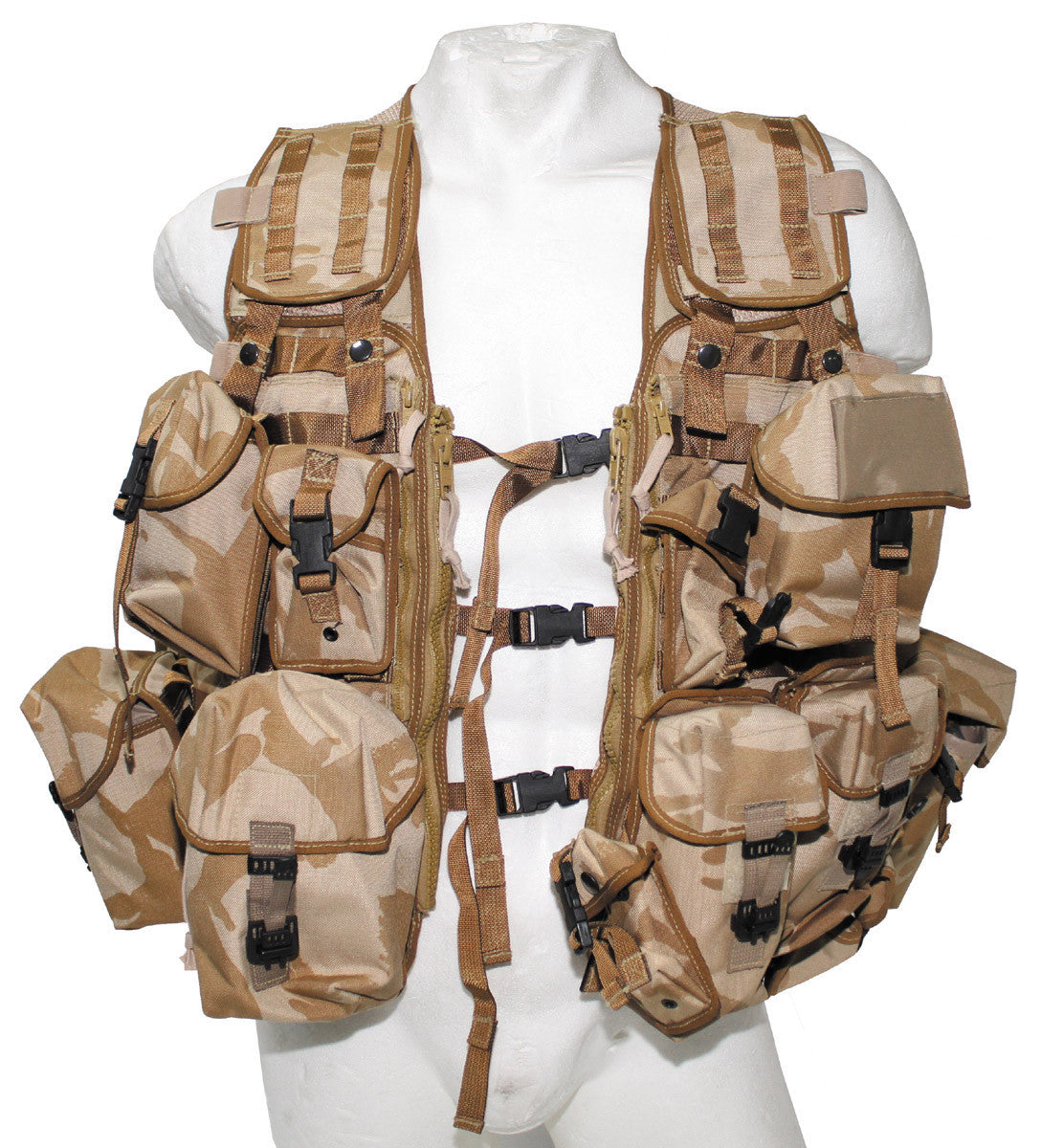 British Army DPM Desert Camo Tactical Vest – Used Military Surplus