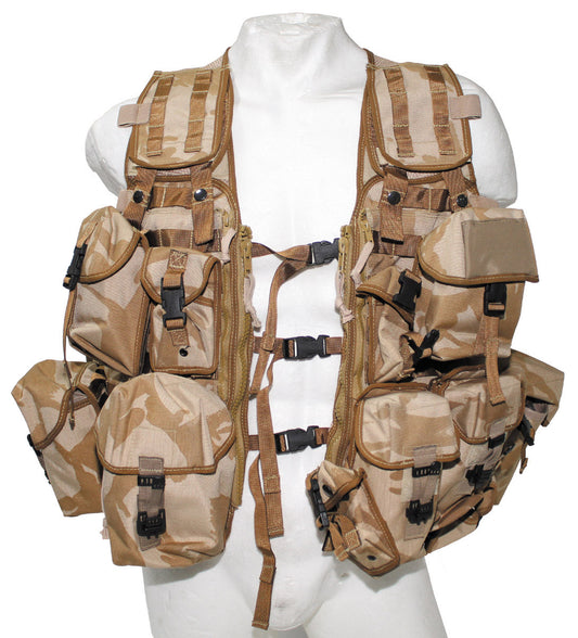 British Army DPM Desert Camo Tactical Vest – Used Military Surplus