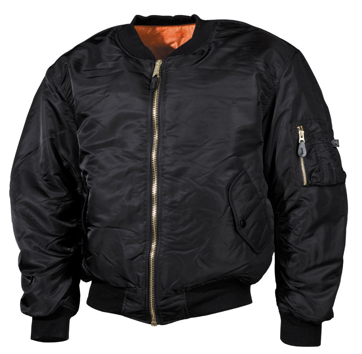 MFH US Flight Jacket MA1 Large Sizes Black