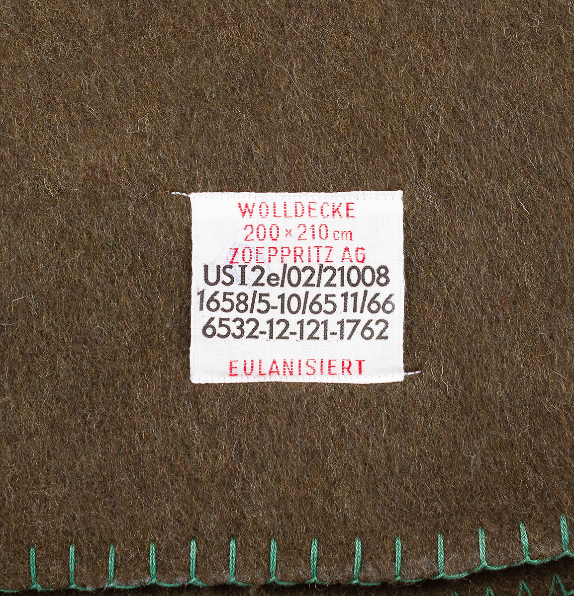 Original German Army BW Wool Blend Blanket Brown