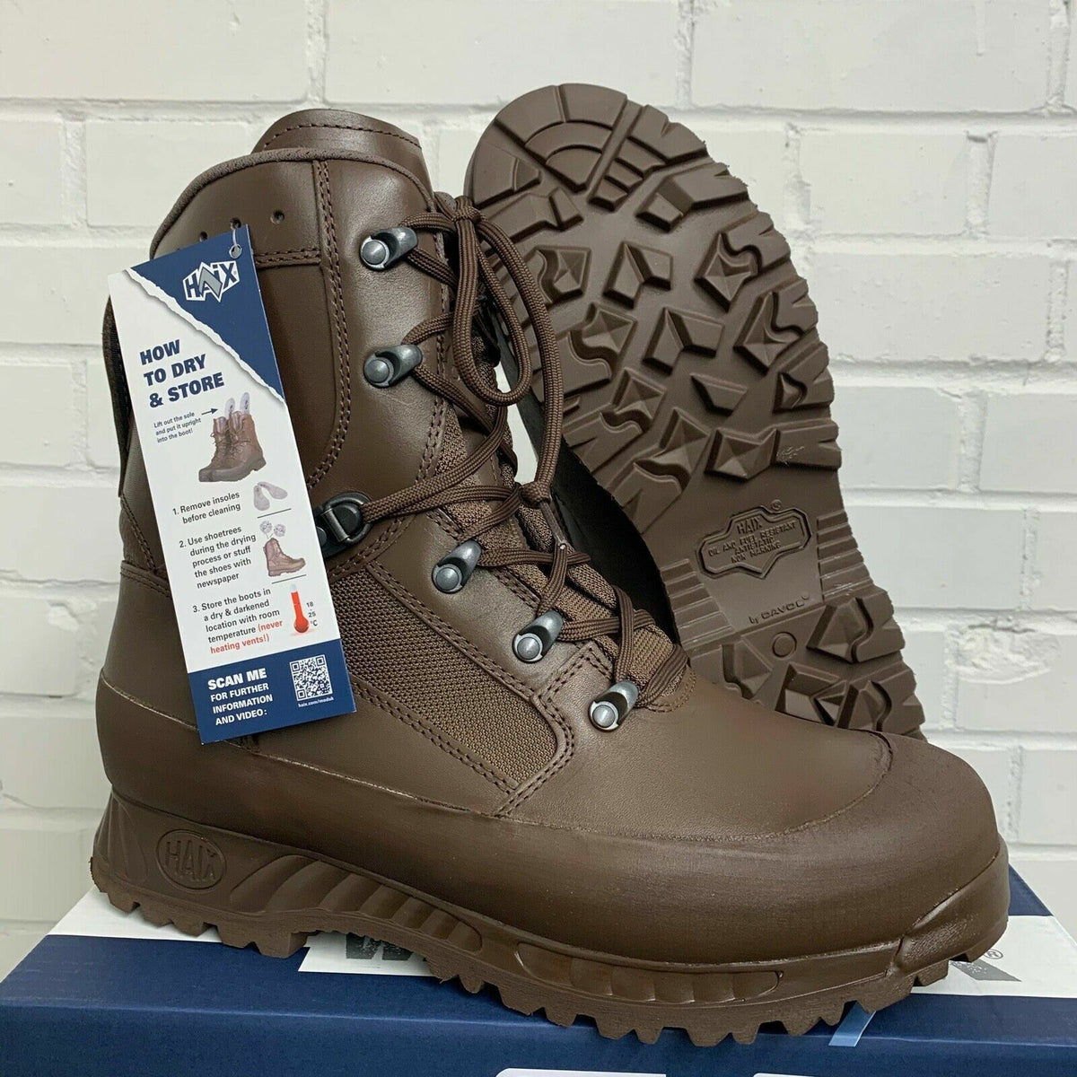 Original British Army Combat Boots Haix Female Desert High – Like New