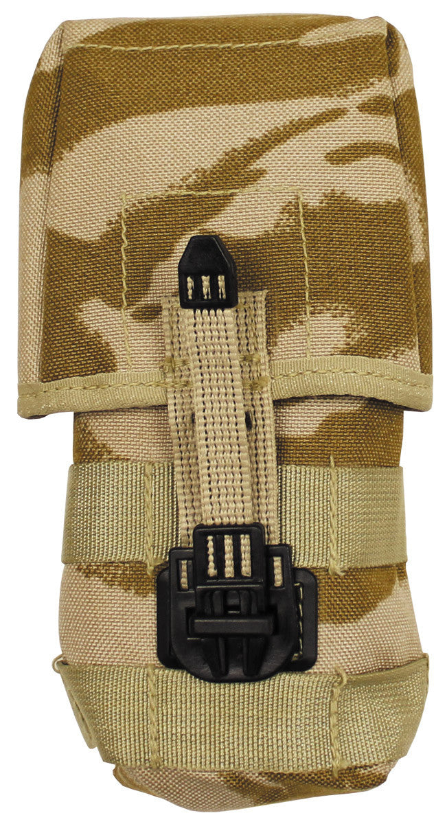 Original British Army Ammo Pouch Sa 80 MOLLE Desert DPM – Used