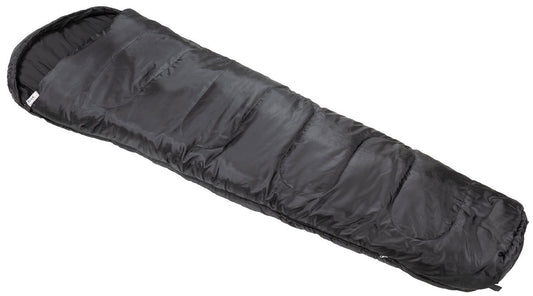 Black Mummy Sleeping Bag Versatile Temperature Range 2-Layer Filling Hood