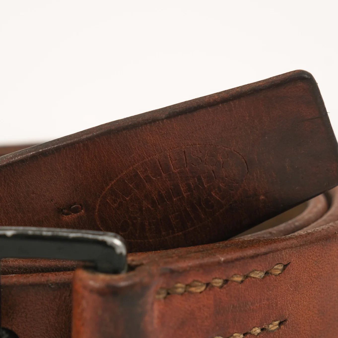 Original Swiss Army Ch Belt Leather 33 Mm Brown – Like New